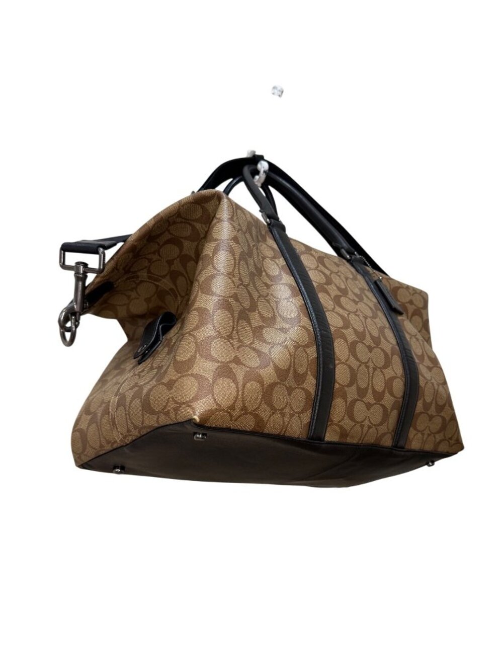 Coach Trekker Bag 52 Weekender Signature Canvas Brown Black - Picture 6 of 14